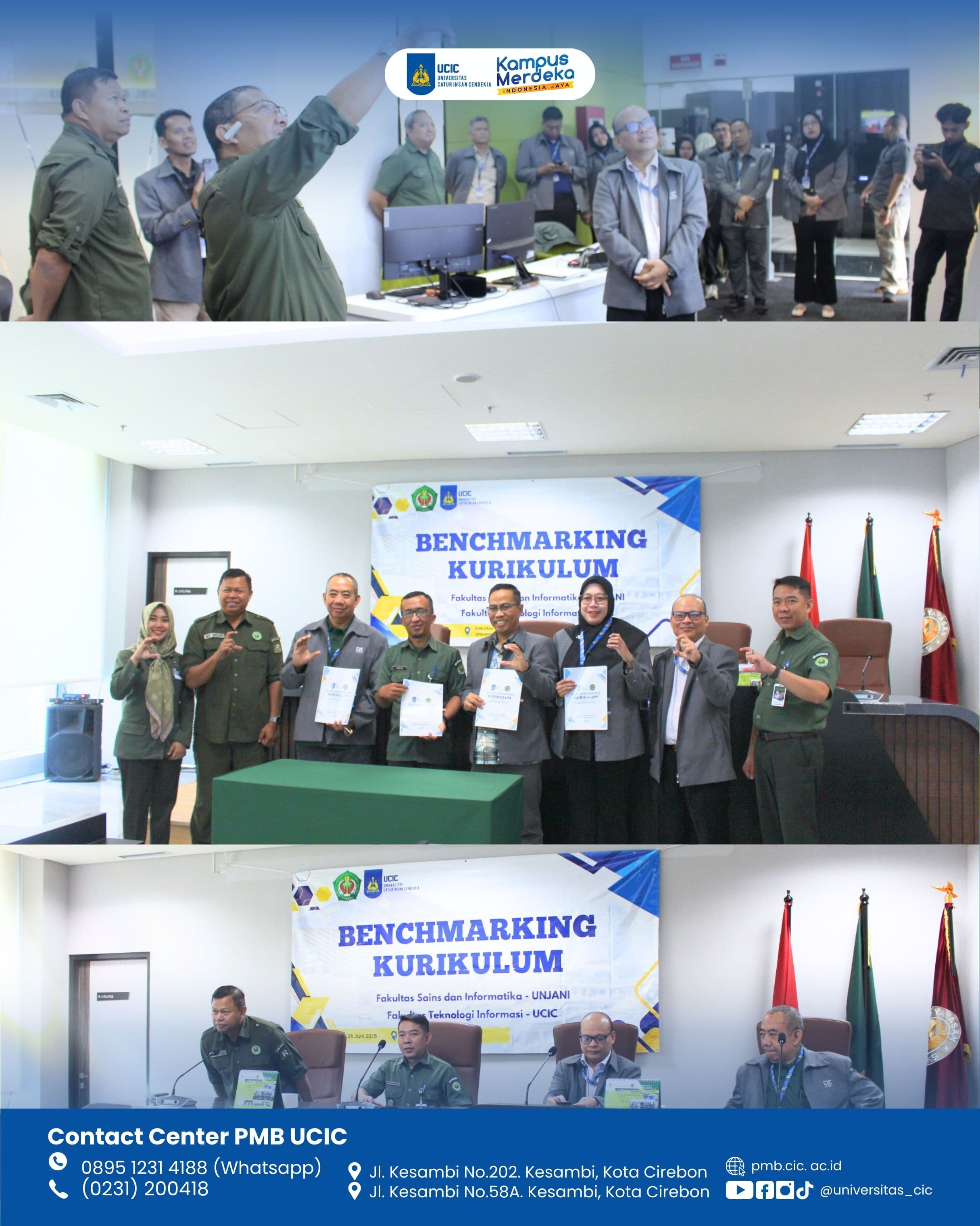 FTI UCIC Lakukan Benchmarking Kurikulum ke FSI UNJANI: Sinergi Menuju Kurikulum Adaptif dan Kolaboratif